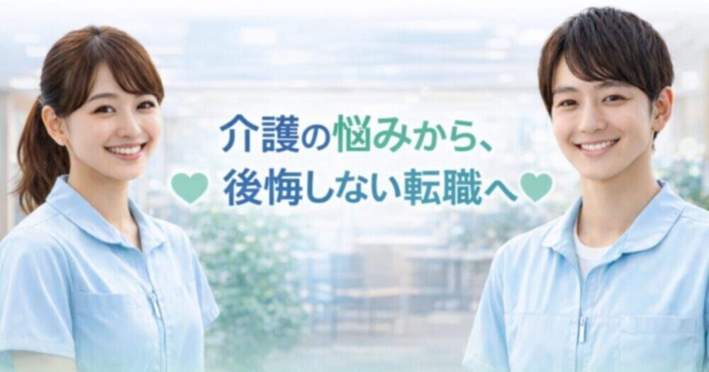 介護の悩みを抱える人が後悔しない転職を目指すブログのトップヘッダー画像